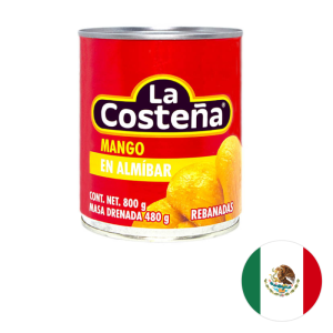 Rebanadas de Mango en Almíbar 800 g - La Costeña.