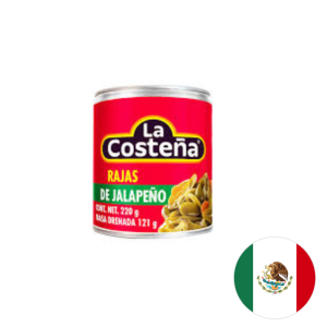 Chiles Jalapeños en Rajas 220 g - La Costeña.
