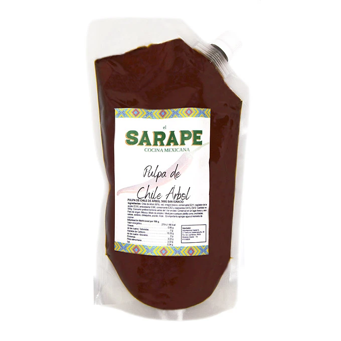 Pulpa de Chile Arbol 500g - El Sarape 1 Pulpa de Chile Arbol 500g - El Sarape