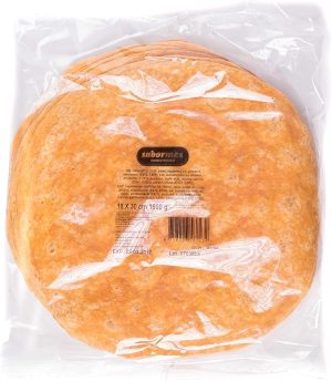 Tortilla de Trigo con Tomate 30 cm (18 uds) - SABORMEX